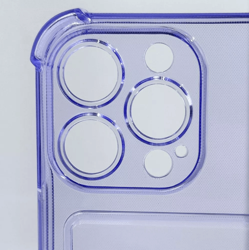 Накладка WXD Space Card Pocket для Iphone 11 (фіолетова,силікон)-1