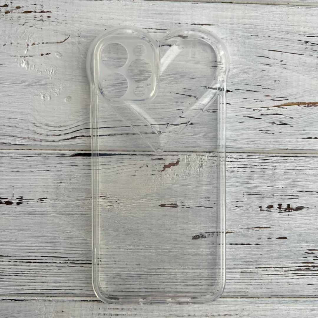 Накладка Heart для IPhone 13 (Прозора)-0