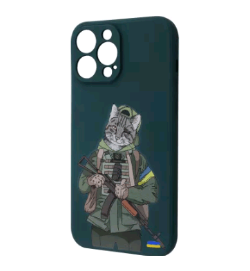 Накладка Ukraine Edition Case для iPhone Xs Max (military cat green)-0