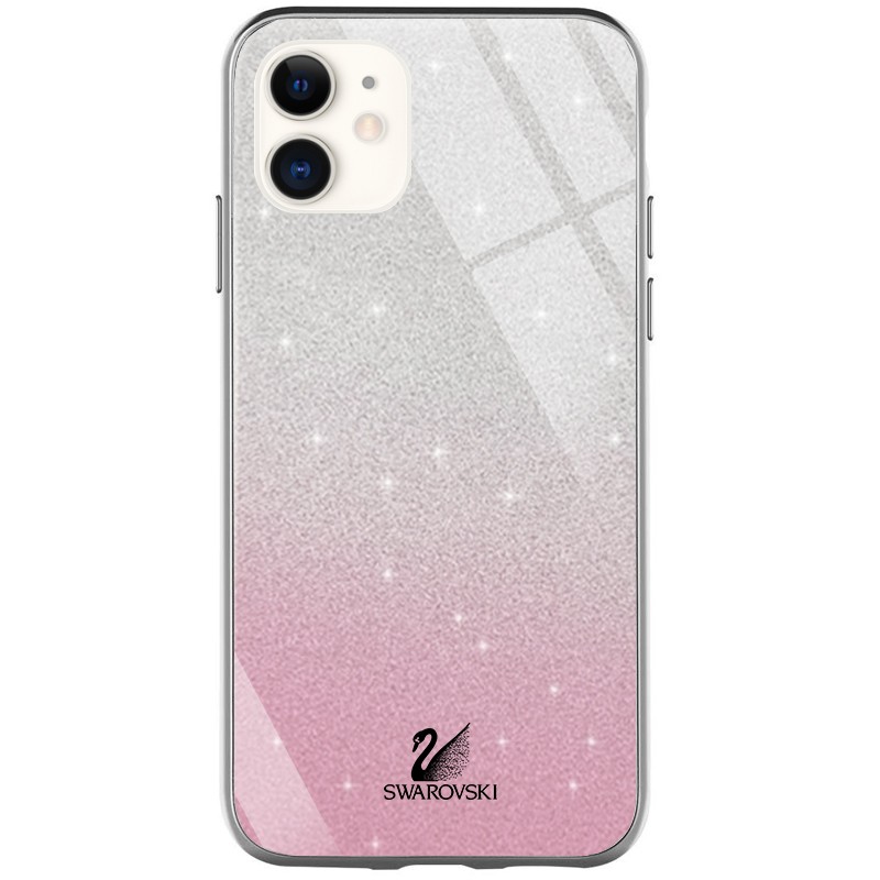 Накладка Glass SW для IPhone 11 рожева-0