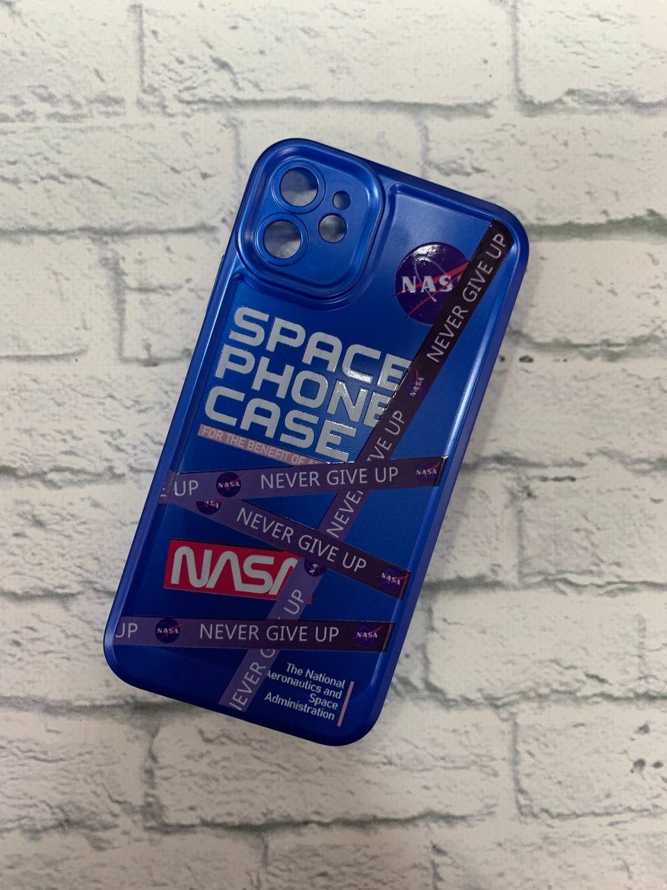 Накладка NASA case для Iphone 11 (синя)-0