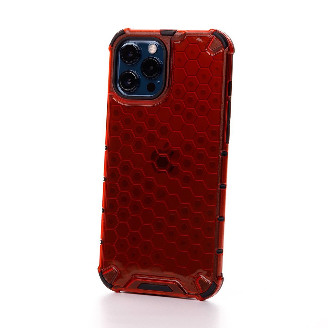 Чохол Honeycomb для Iphone 11 червоний-0