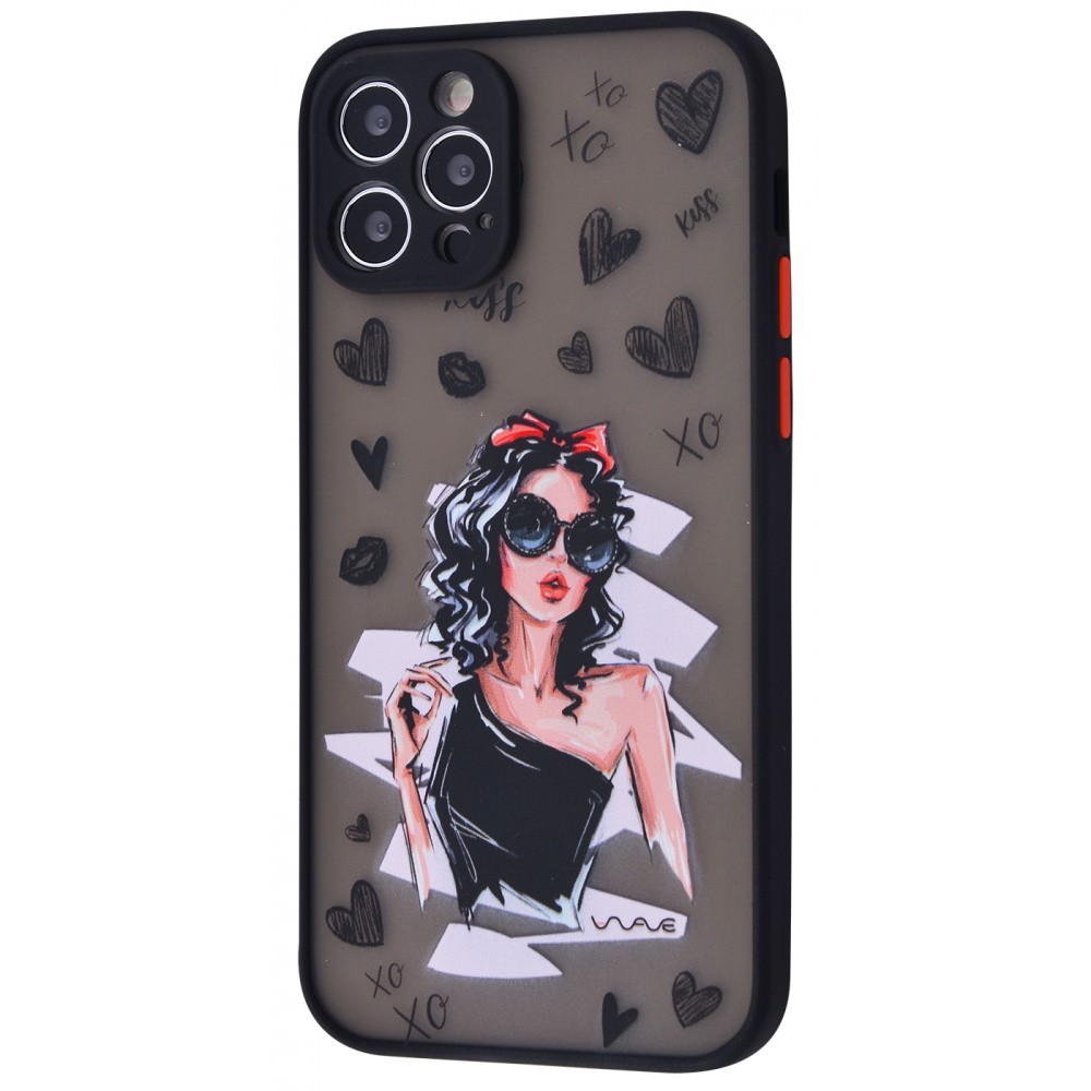 WAVE Cartoon Case  iPhone 12 Pro (little black dress)-0