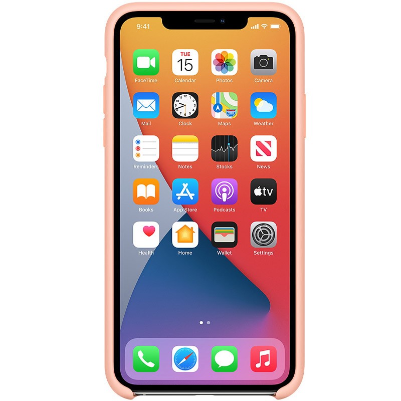 Silicone Case (AA) для iPhone 11 (6.1") (Grapefruit)-1