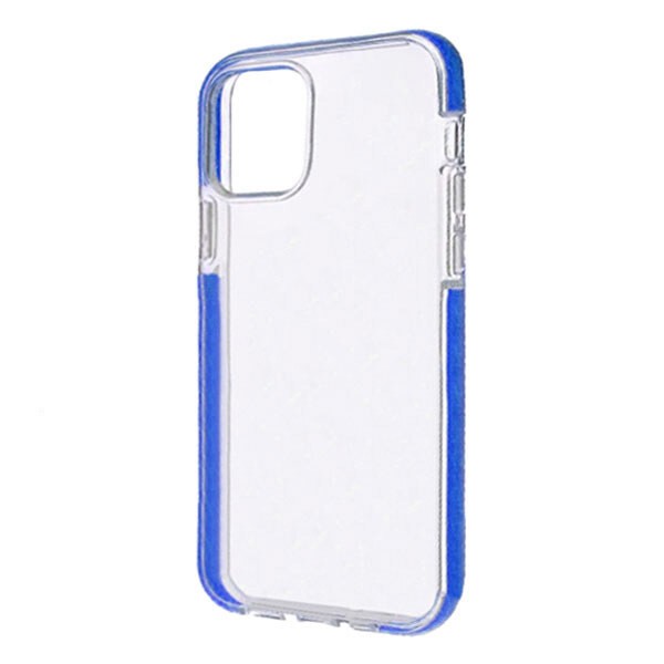 Накладка Weightless rainbow для Iphone 13 Mini (Синя)-0