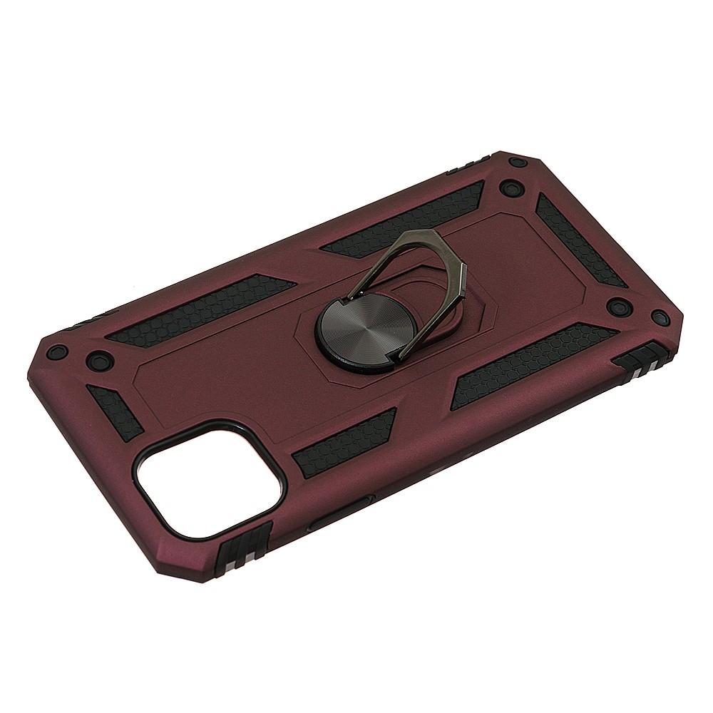 Накладка під магнітний тримач Serge Ring  для Iphone 11 Bordo-1