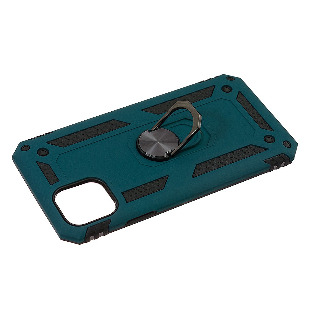 Накладка під магнітний тримач Serge Ring для Iphone 11 Pro Max (Dark green)-1
