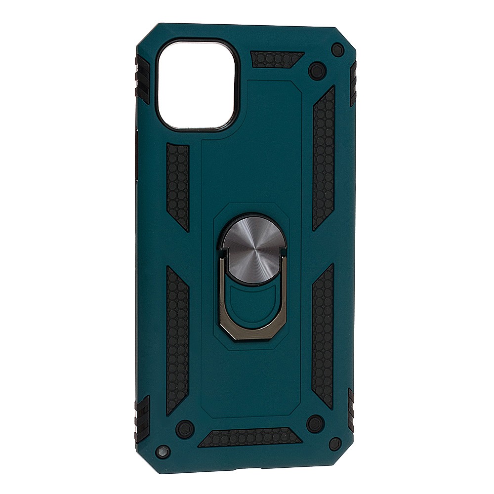 Накладка під магнітний тримач Serge Ring для Iphone 11 Pro Max (Dark green)-0