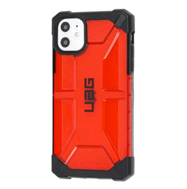 Накладка UAG для iPhone 11 (Прозорий, червоний)-0
