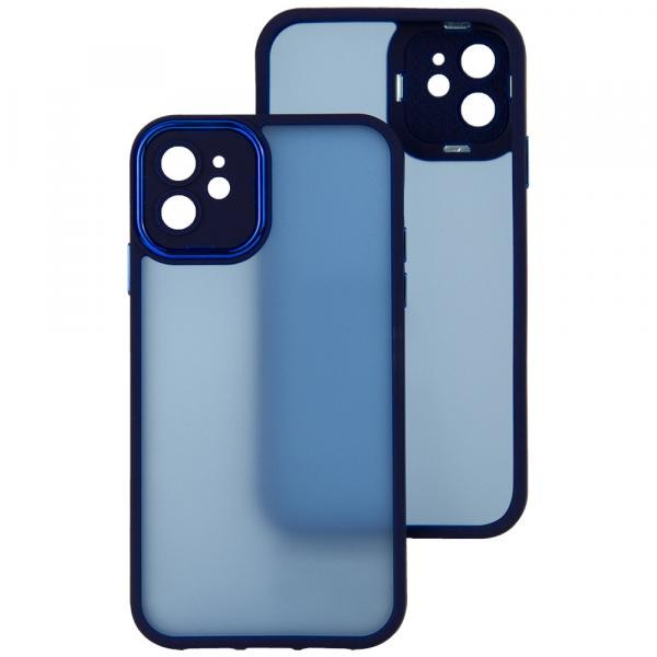 Накладка Luxury Metal Lens для Iphone 11 (6.1) (Синій)-0