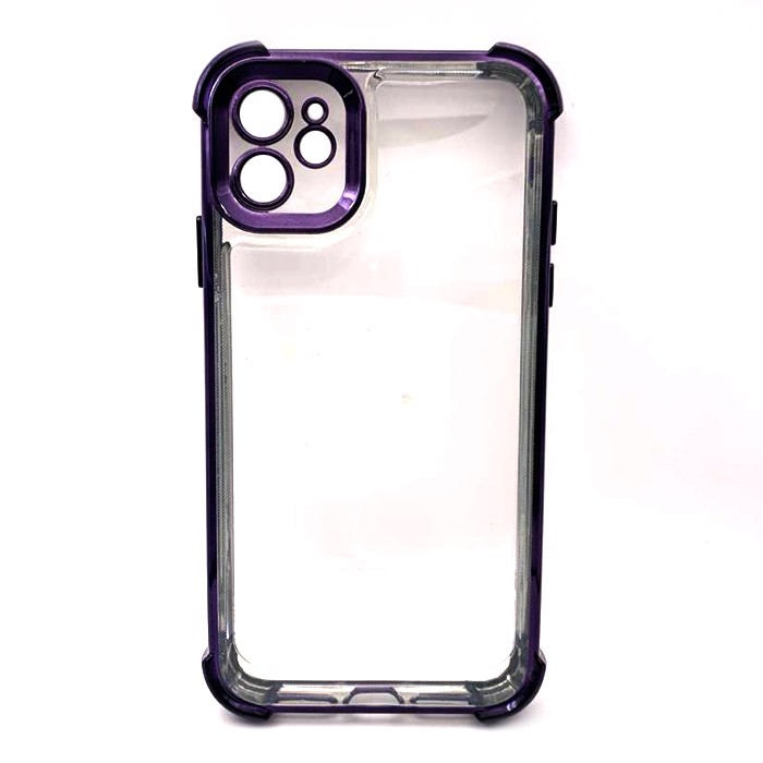 Накладка WXD Electroplated Side Colors для Iphone 11 (Фіолетова)-0