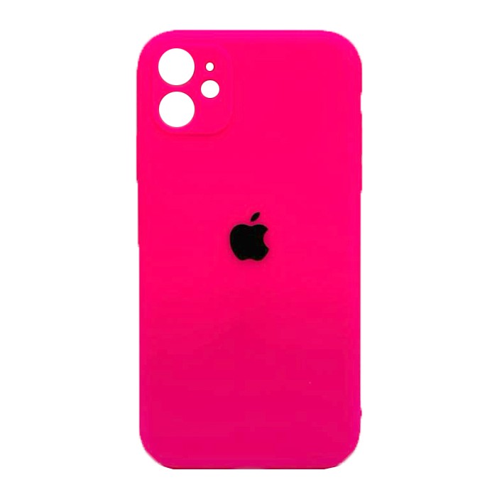 Silicone Case Full Camera Protective (AA) для iPhone 11 (Barbie pink)-0