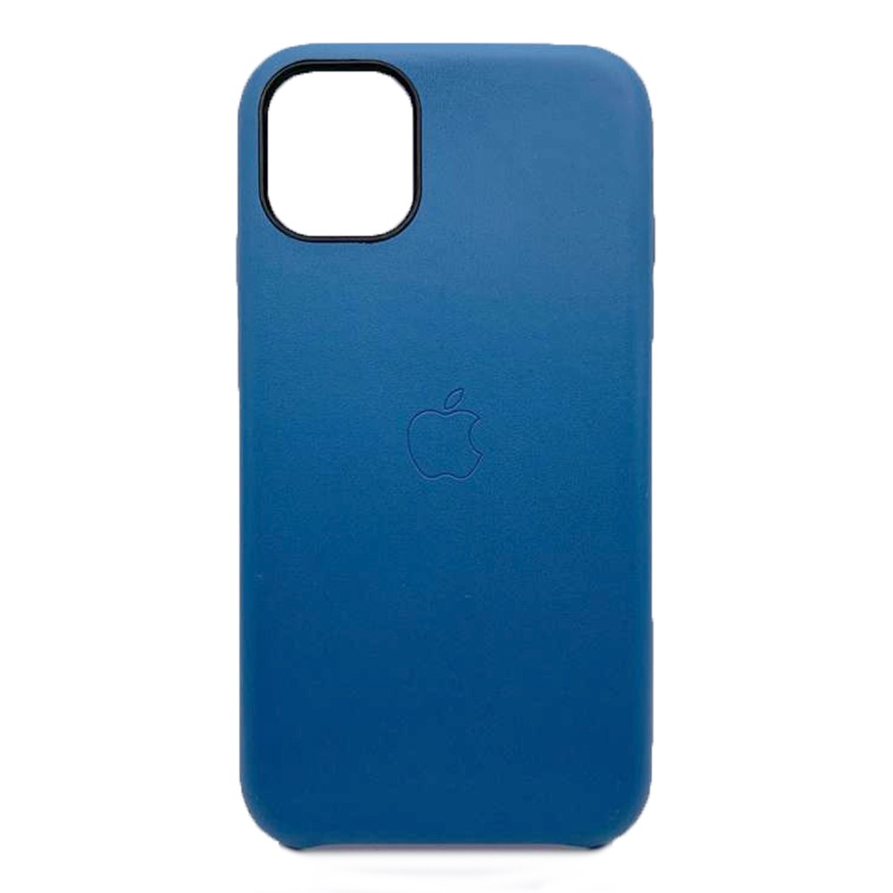Накладка Leather Case для  iPhone 11 Blue-0