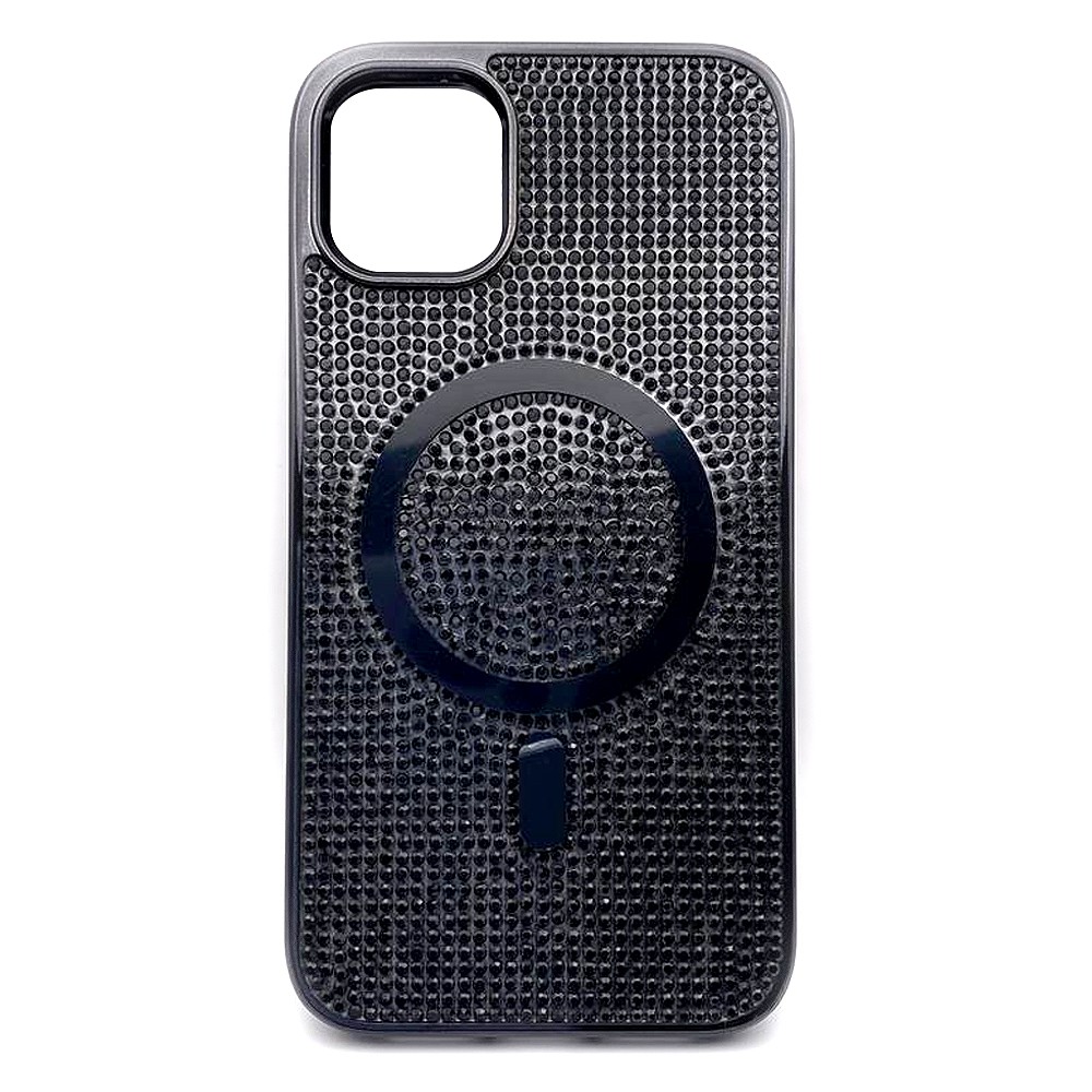 Накладка MagSafe full of diamonds для  iPhone 11 (Black)-0