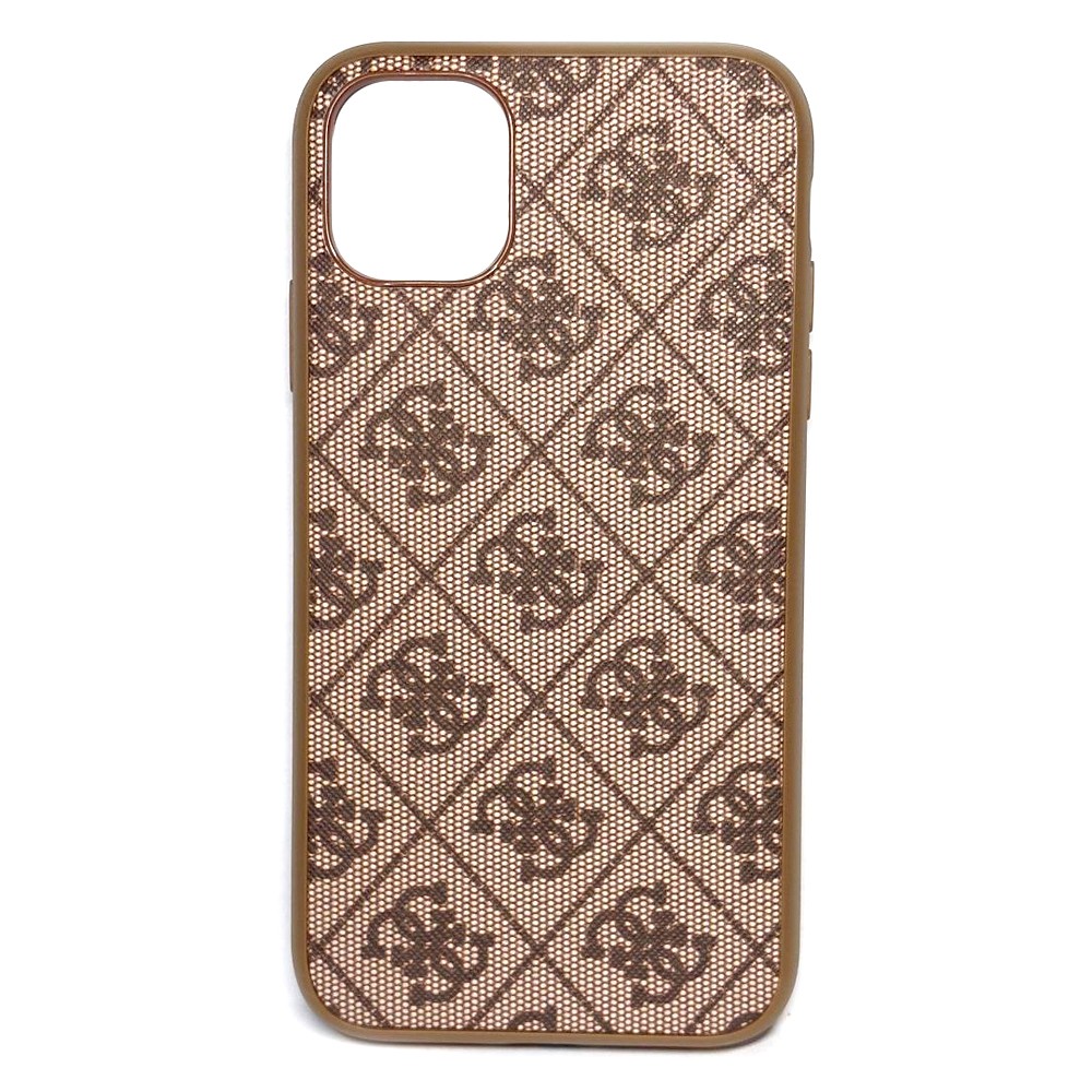 Накладка QUESS для Iphone 11 (коричнева)-0
