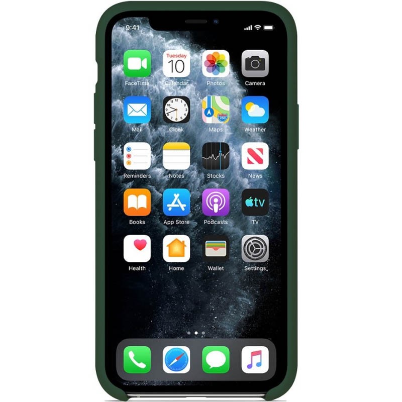 Silicone Case (AA) для iPhone 11 (6.1") Forest green-1