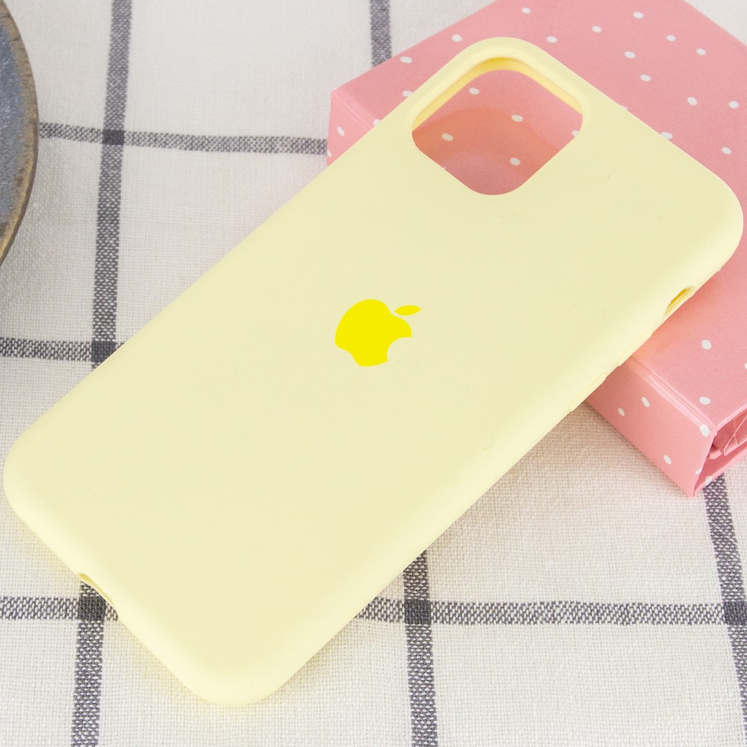 Silicone Case Full Protective (AA) для iPhone 11  (Mellow Yellow)-1
