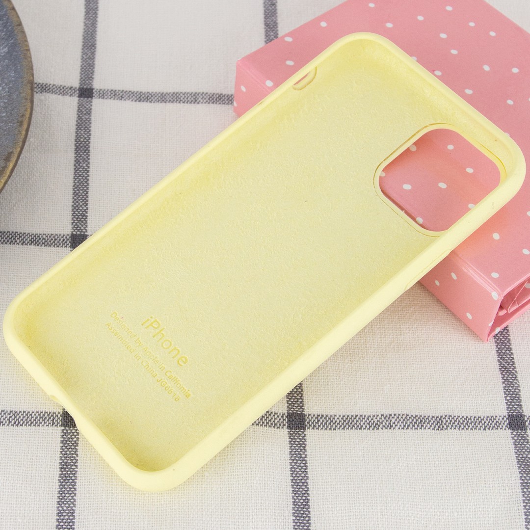 Silicone Case Full Protective (AA) для iPhone 11  (Mellow Yellow)-2