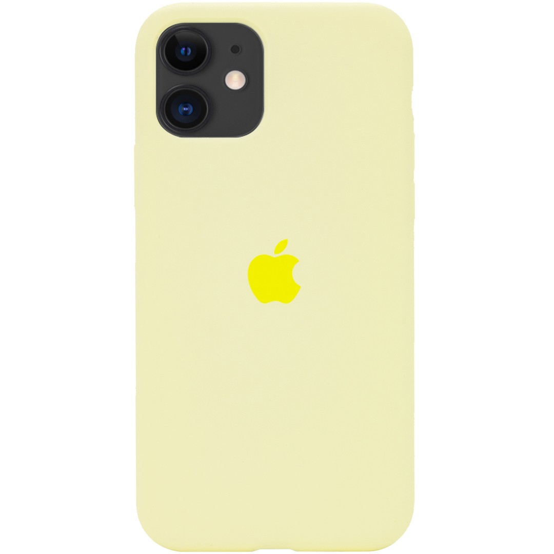 Silicone Case Full Protective (AA) для iPhone 11  (Mellow Yellow)-0