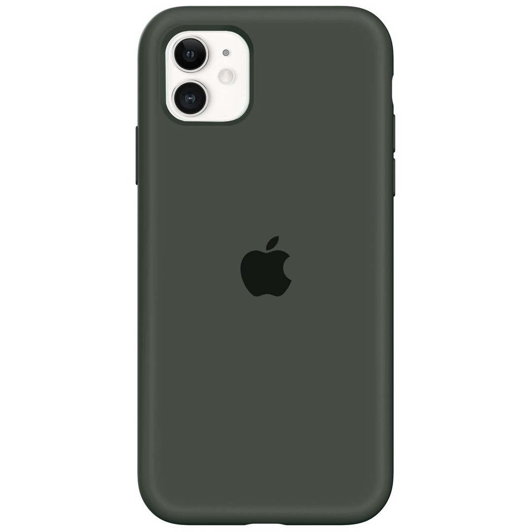 Silicone Case Full Protective (AA) для iPhone 11 (6.1") (Dark Green)-0