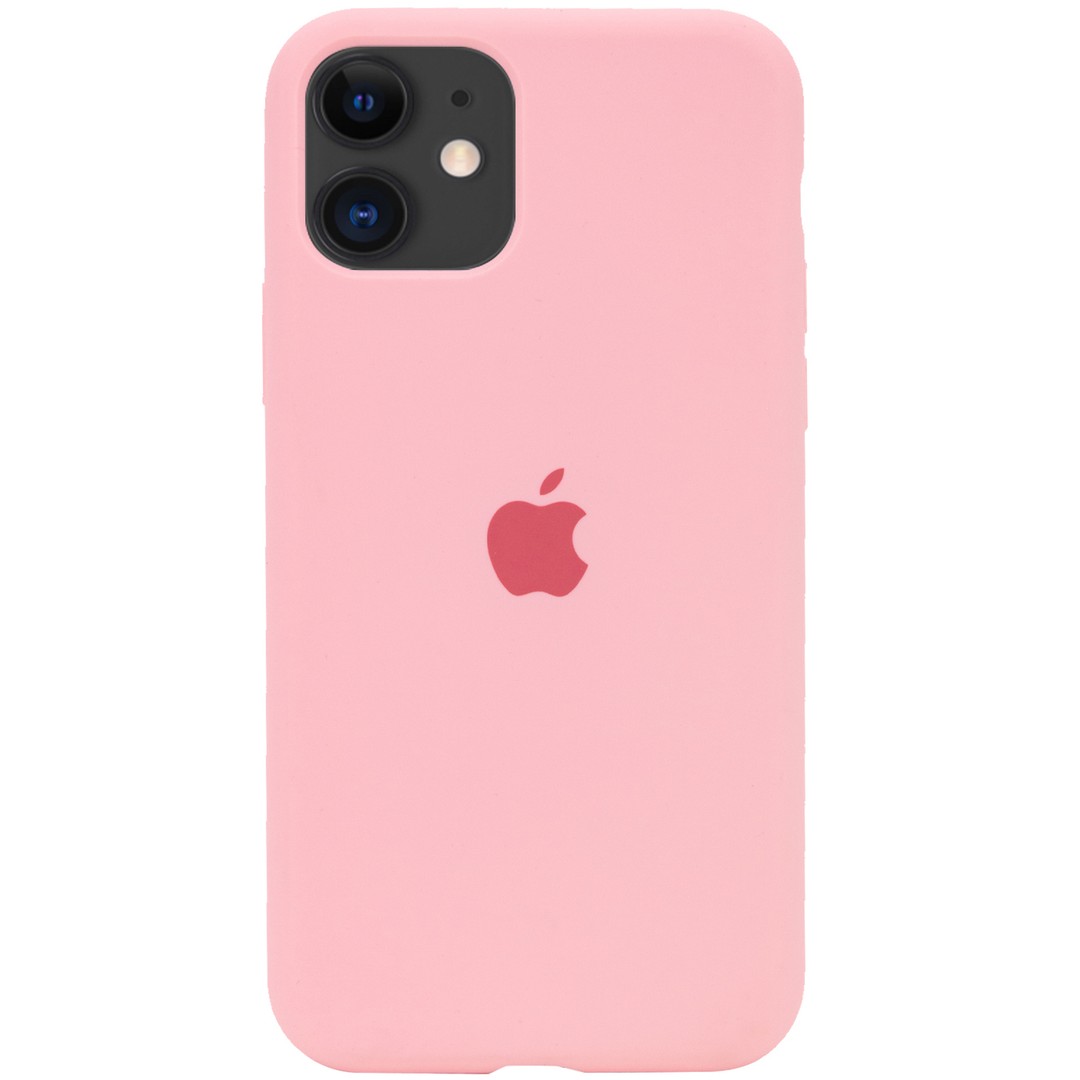 Silicone Case Full Protective (AA) для iPhone 11 (6.1") (Pink)-0