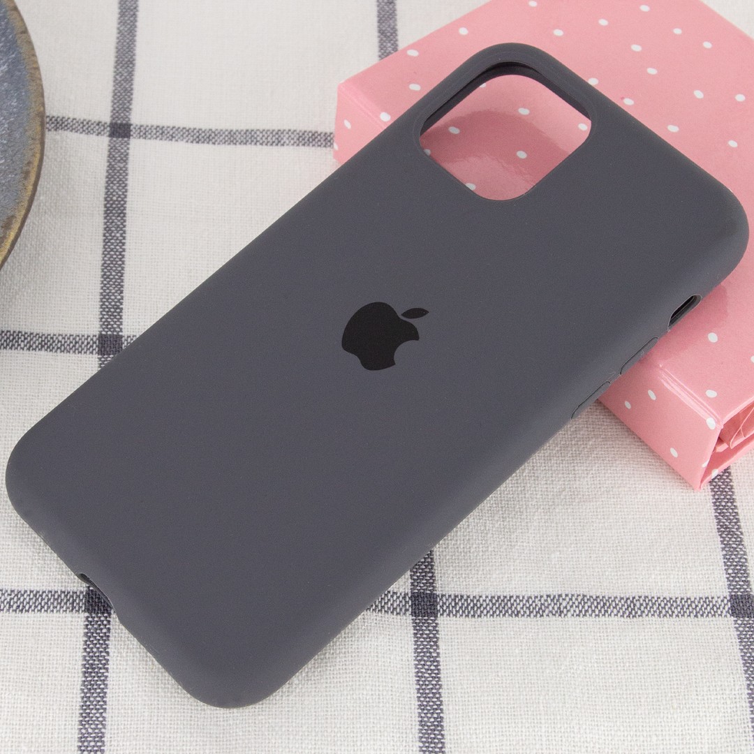 Silicone Case Full Protective (AA) для iPhone 11 (Dark Grey)-1