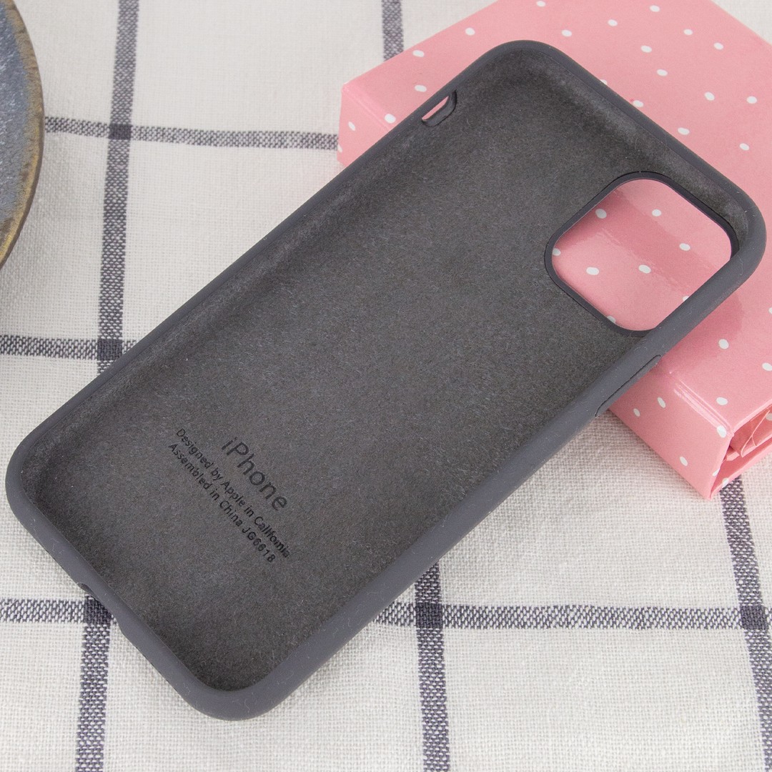 Silicone Case Full Protective (AA) для iPhone 11 (Dark Grey)-2