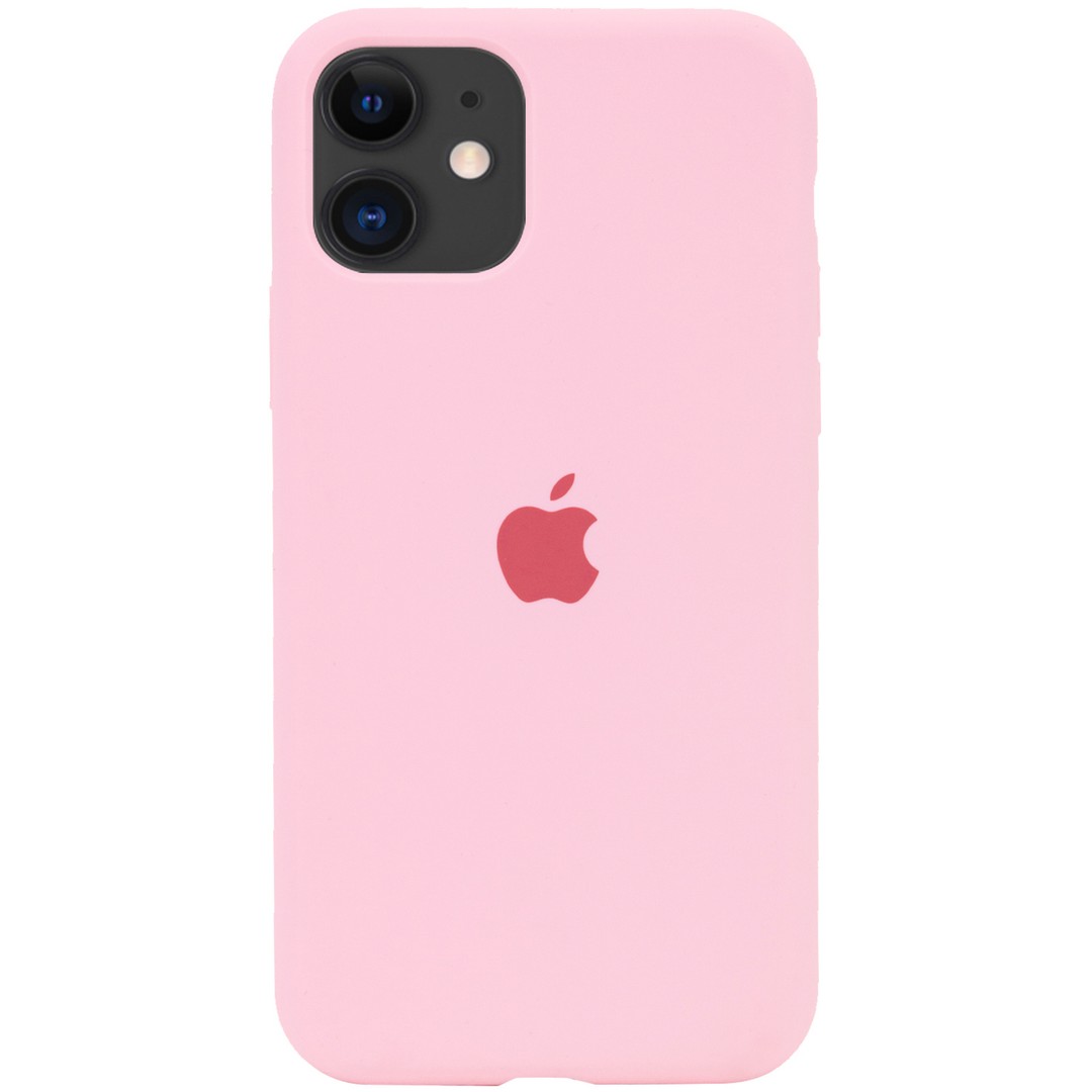 Silicone Case Full Protective (AA) для iPhone 11 (6.1") (Light pink)-0