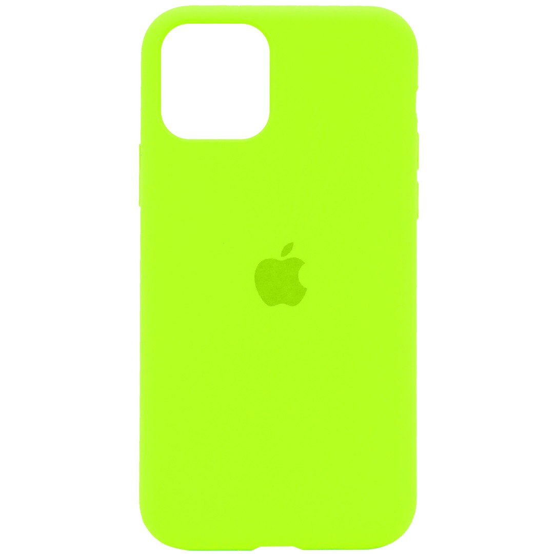 Silicone Case Full Protective (AA) для iPhone 11 (6.1") (Neon Green)-0