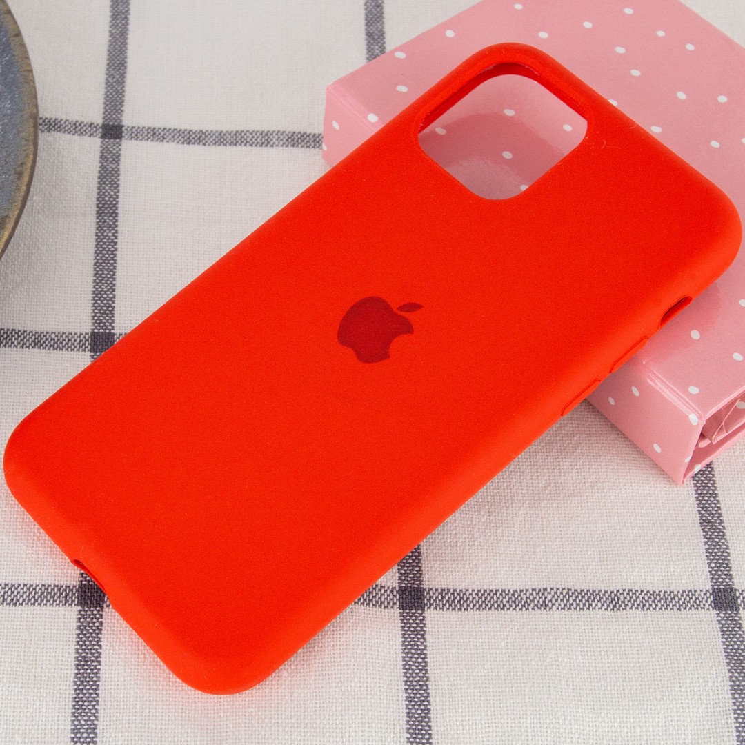 Silicone Case Full Protective (AA) для iPhone 11 (6.1") (Red)-1