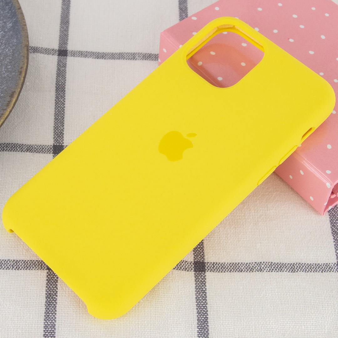 Silicone Case (AA) для iPhone 11 (6.1") (Canary Yellow)-1