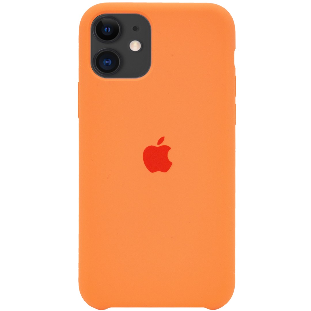 Silicone Case (AA) для iPhone 11 (6.1") (Papaya)-0