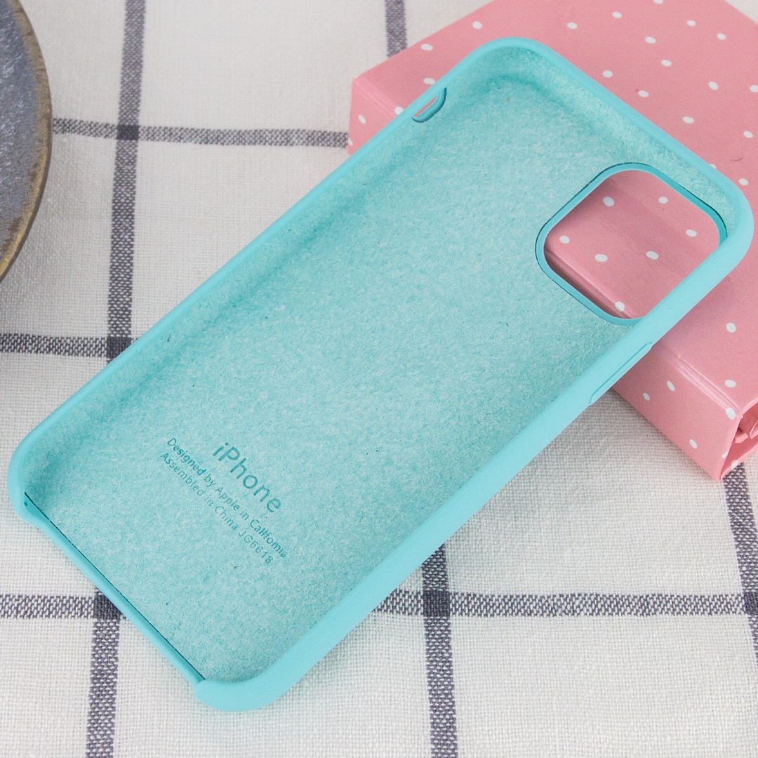 Silicone Case (AA) для iPhone 11 (6.1") (Turquoise)-2