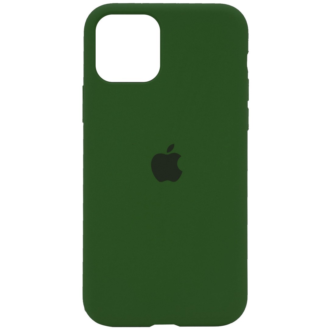 Silicone Case Full Protective (AA) для iPhone 11 (6.1") (Dark Olive)-0