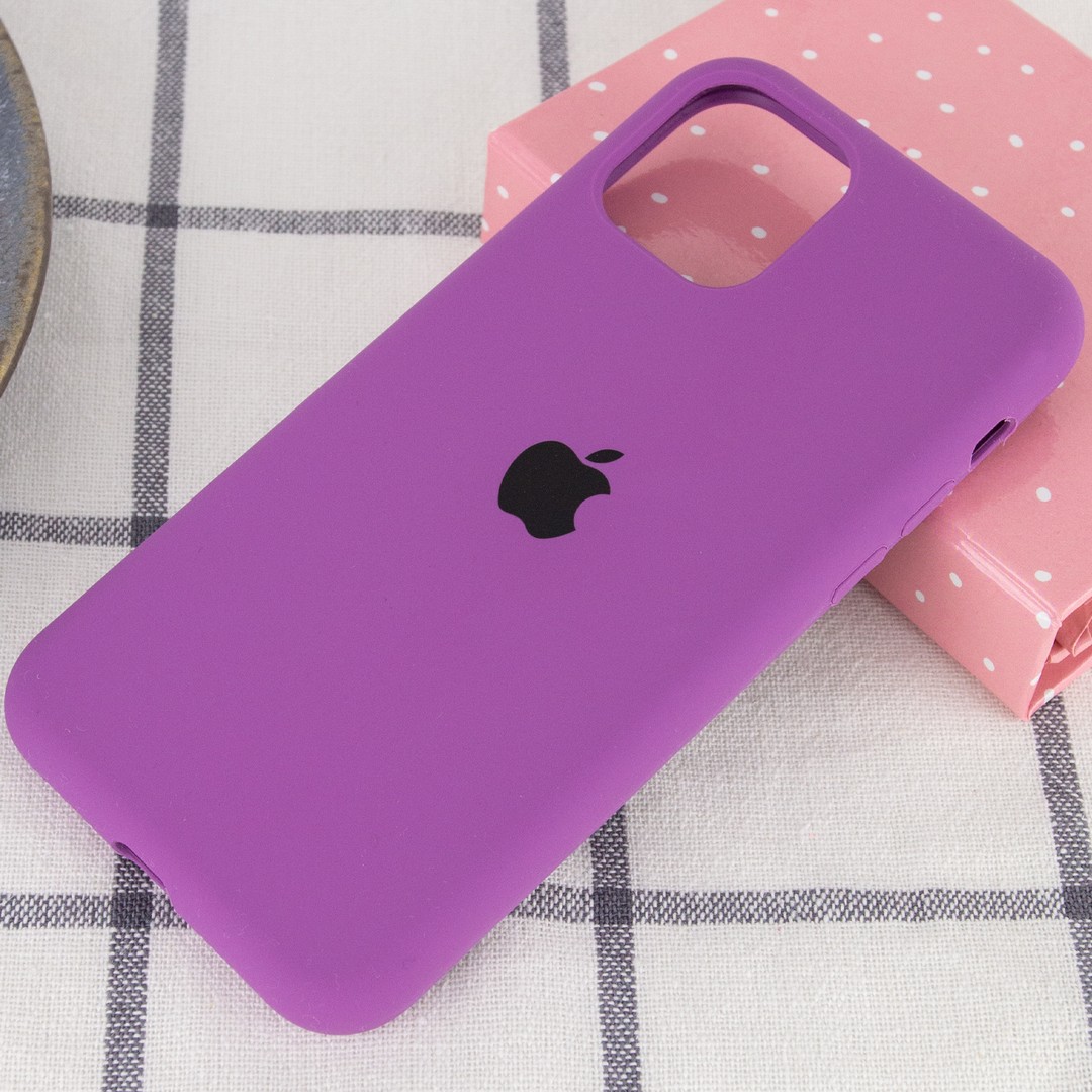 Silicone Case Full Protective (AA) для iPhone 12 Mini (Grape)-1