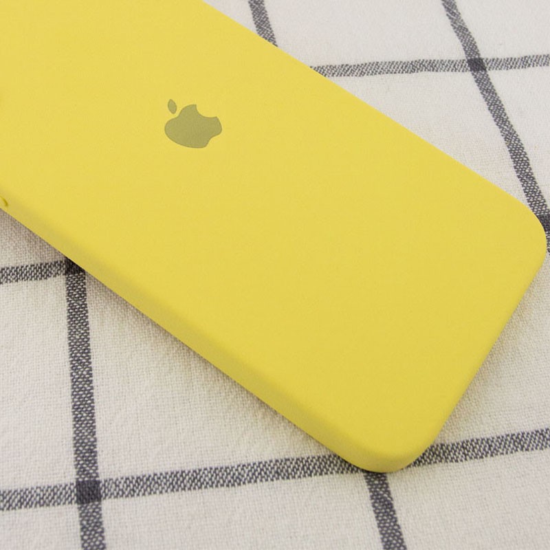 Silicone Case Square Full Camera Protective (AA) для iPhone 11 (Canary Yellow)-2