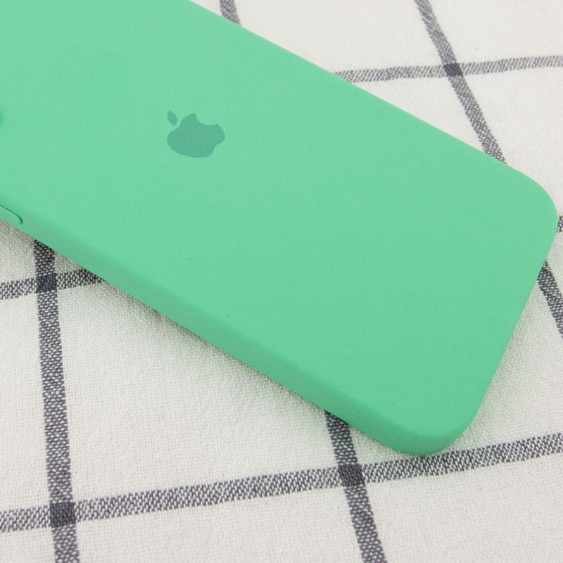 Silicone Case Square Full Camera Protective (AA) для iPhone 11 (Spearmint)-1
