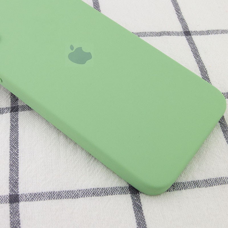 Silicone Case Square Full Camera Protective (AA) для iPhone 11 (Mint)-1