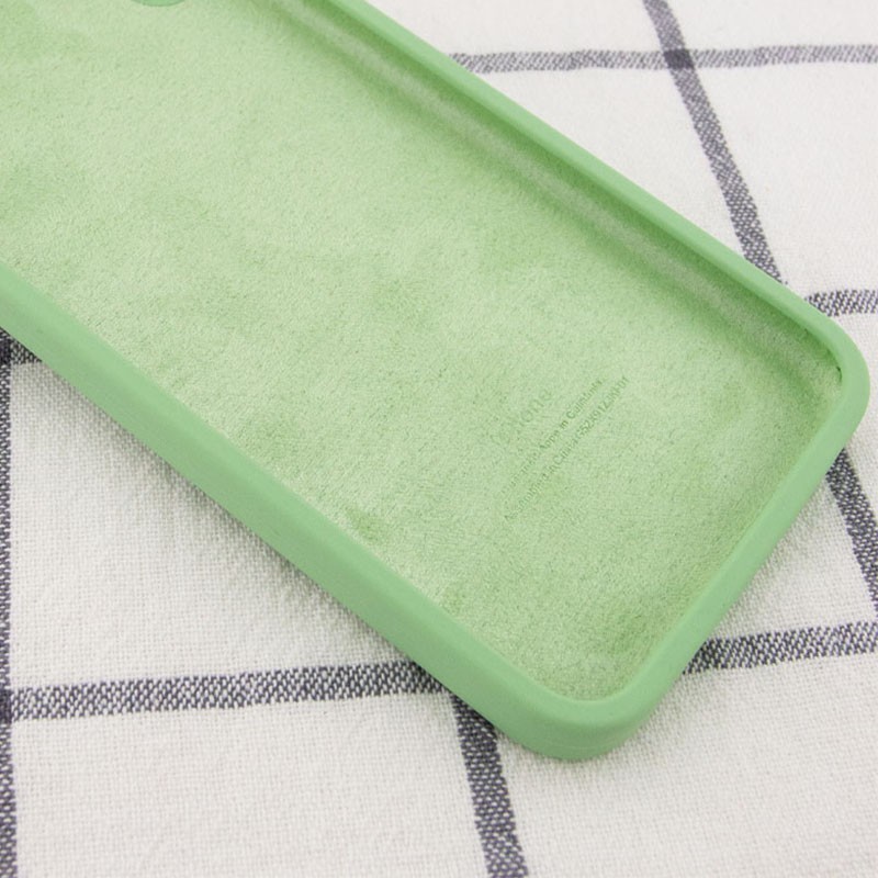 Silicone Case Square Full Camera Protective (AA) для iPhone 11 (Mint)-2
