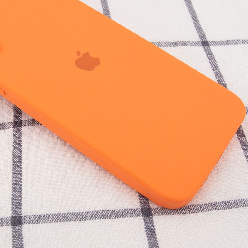 Silicone Case Square Full Camera Protective (AA) для iPhone 11 (Papaya)-1