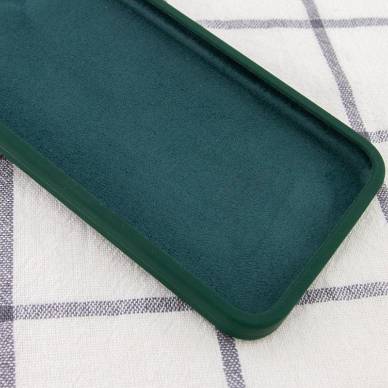Silicone Case Square Full Camera Protective (AA) для iPhone 11 Pro Max (6.5") (Dark green)-2