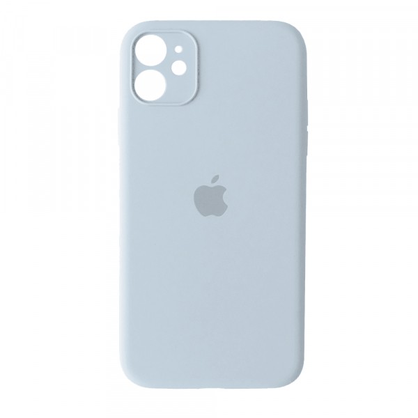 Silicone Case Full Camera Protective (AA) для iPhone 12 (6.1")  (Light Blue)-0