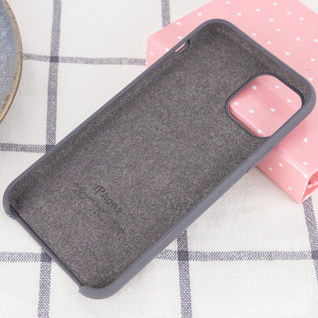 Silicone Case (AA) для iPhone 11 (6.1") (Dark Gray)-2