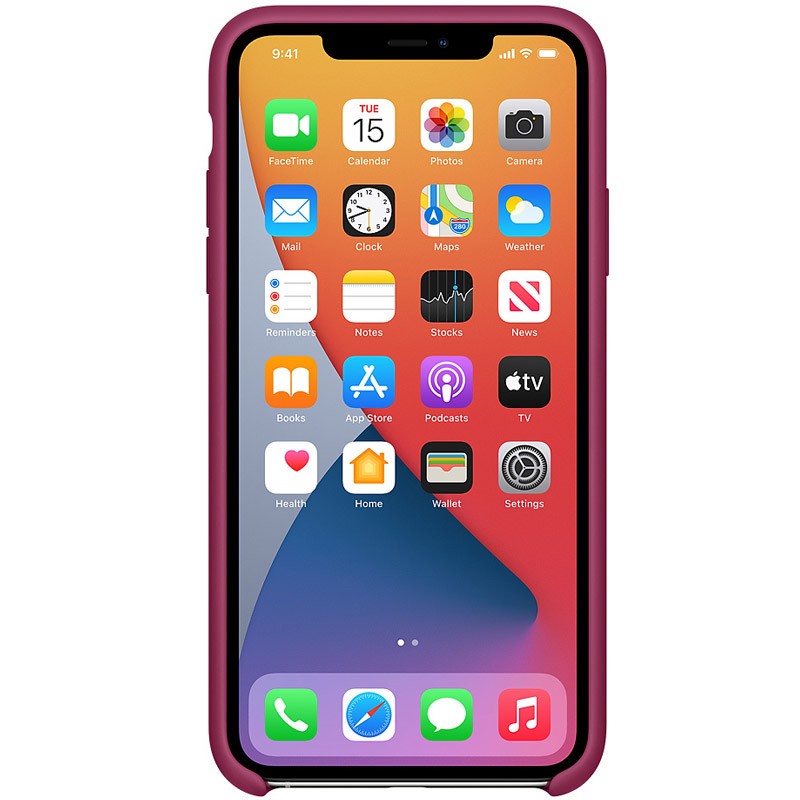 Silicone Case (AA) для iPhone 11 (6.1") (Pomegranate)-1