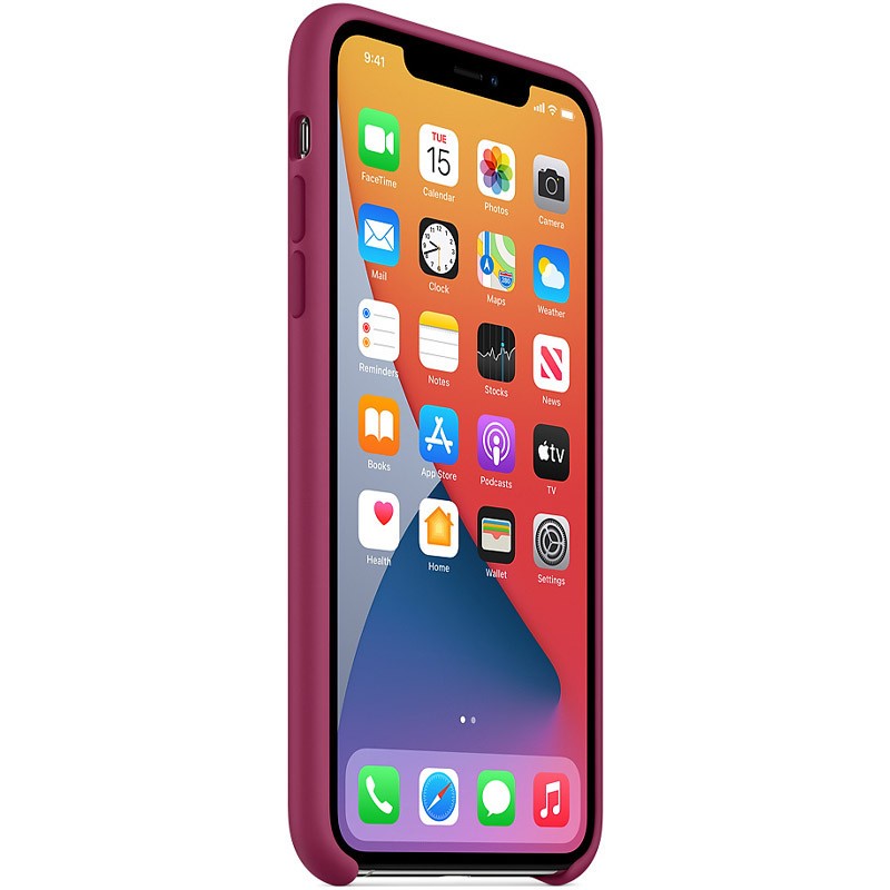 Silicone Case (AA) для iPhone 11 (6.1") (Pomegranate)-2