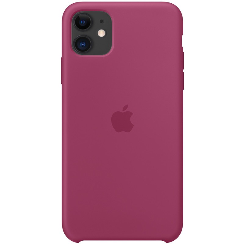 Silicone Case (AA) для iPhone 11 (6.1") (Pomegranate)-0