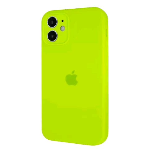 Silicone Case Square Full Camera Protective (AA) для iPhone 11 (Light Green)-0