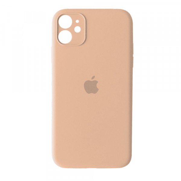 Silicone Case Full Camera Protective (AA) для iPhone 12 Mini  (Pink Sand)-0