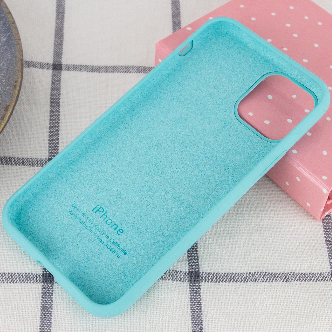 Silicone Case Full Protective (AA) для iPhone 14 Pro (Marine Green)-2