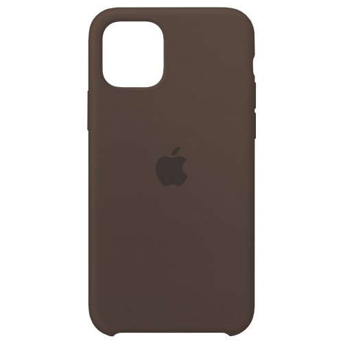 Silicone Case (AA) для iPhone 11 (6.1") (Brown)-0